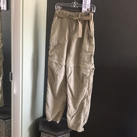 REI, tan utility pants that transform into shorts - Picture 1 of 9